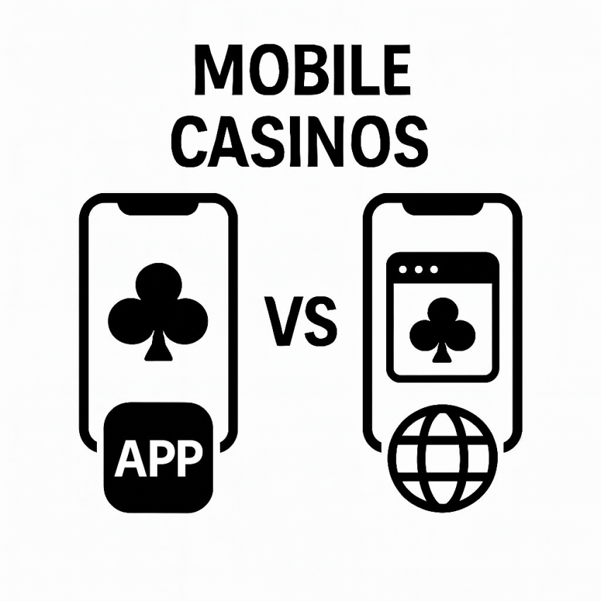 Mobile vs browser casino banner
